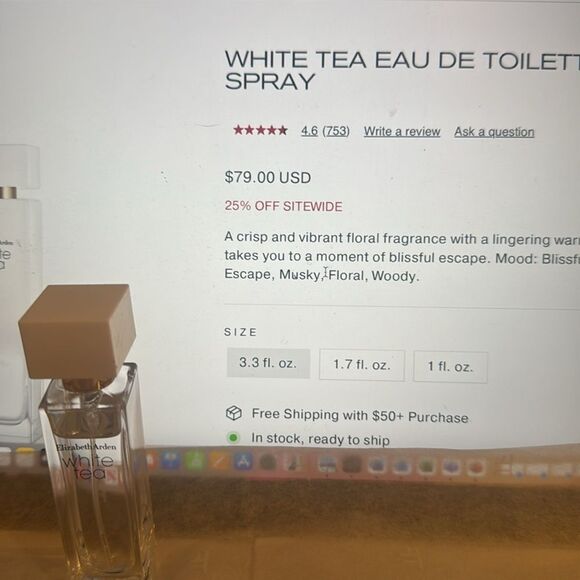 Elizabeth  Arden - 5 full size + white tea mini and bag - Picture 7 of 11